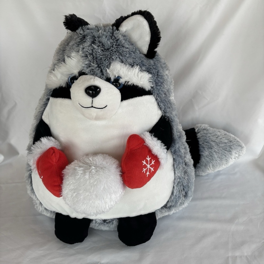 Inter-American Products Christmas Raccoon‎ Plush 14in
